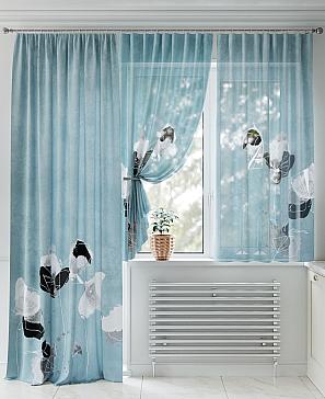 Комплект штор «Лонкерис (голубой)» | фото 2