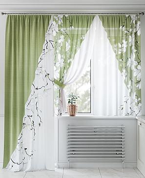 Комплект штор «Менкриалс (фисташковый) - 260 см» | фото 3