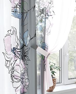 Комплект штор «Рулифорс» светло-серого цвета