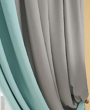 Комплект штор «Фонти» серо-бирюзового цвета