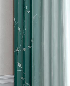 Комплект штор «Лормианси» темно-бирюзового цвета