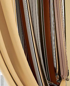Комплект штор «Мариям» коричнево-бежевого цвета