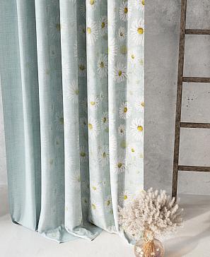 Комплект штор «Флоксинар» голубого цвета