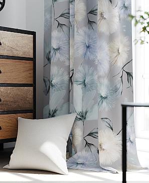 Комплект штор «Ронифрос» голубого цвета