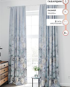 Комплект штор «Ронифрос (голубой)» | фото
