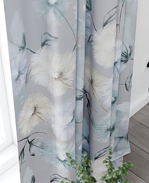 Комплект штор «Ронифрос» голубого цвета