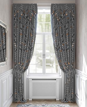 Комплект штор «Феланрист» серого цвета