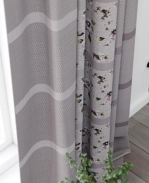 Комплект штор «Лорифарен» серо-фиолетового цвета