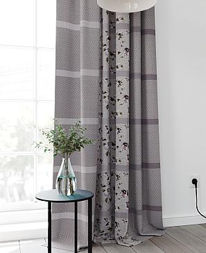 Комплект штор «Лорифарен» серо-фиолетового цвета