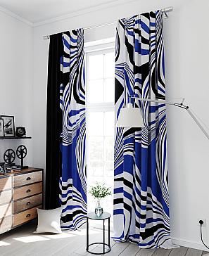 Комплект штор «Ронетриол (синий)» | фото 3