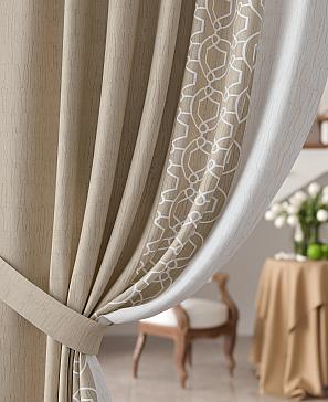 Комплект штор «Ралфирс» бежевого цвета