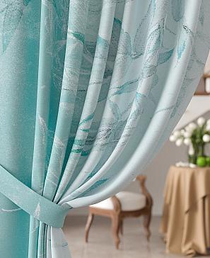 Комплект штор «Хеневирст» бирюзового цвета