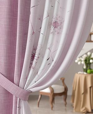 Комплект штор «Рилекрит» розового цвета