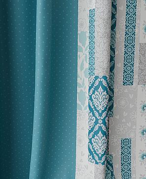 Комплект штор «Фимонкрис» бирюзового цвета
