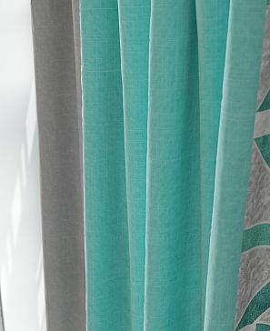 Комплект штор «Шорлинс» бирюзового цвета