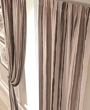 Комплект штор «Мината» коричневого цвета