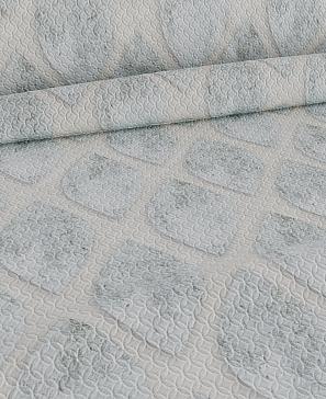 Комплект штор «Басиаф» зеленовато-голуого цвета