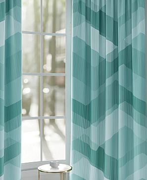 Комплект штор «Гранморс» бирюзового цвета