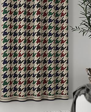 Комплект штор «Клэнтон» синего цвета