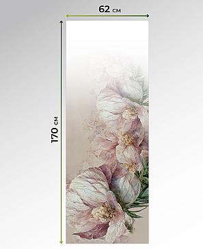 Рулонная штора. Цветок. ширина 62см.