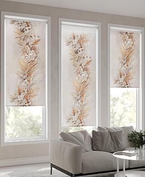 Рулонная штора.Золото. ширина 62см.