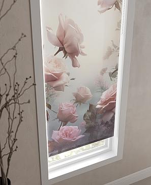 Рулонная штора «Розы. ширина 52 см» | фото 3