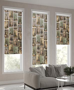 Рулонная штора. Оливы. ширина 52см.