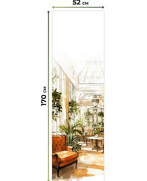 Рулонная штора. Галерея. ширина 52см.