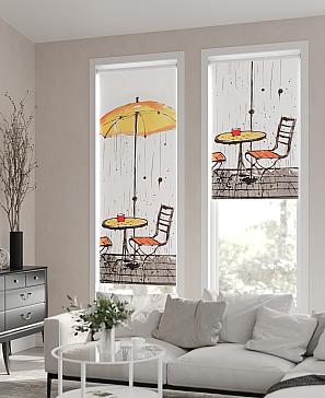 Рулонная штора.Дождь. ширина 62см.