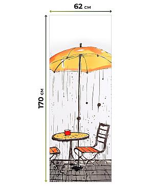 Рулонная штора.Дождь. ширина 62см.