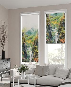 Рулонная штора. Водопад. ширина 62см.