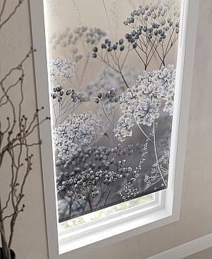 Рулонная штора. Жемчужница. ширина 62см.