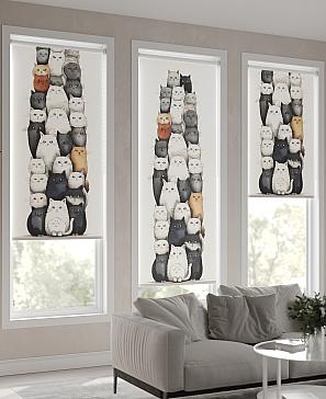 Рулонная штора «Котофеи. ширина 62см.» | фото 3