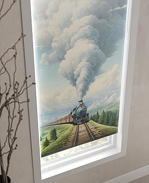 Рулонная штора.Трейн. ширина 62см.