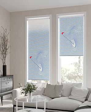 Рулонная штора.Регата2. ширина 62см.