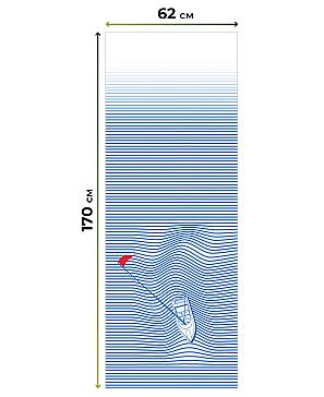 Рулонная штора.Регата2. ширина 62см.