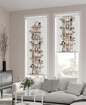 Рулонная штора. Татуи. ширина 62см.