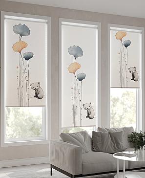 Рулонная штора. Коала. ширина 62см.