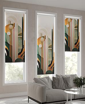 Рулонная штора. Изумруд. ширина 52см.