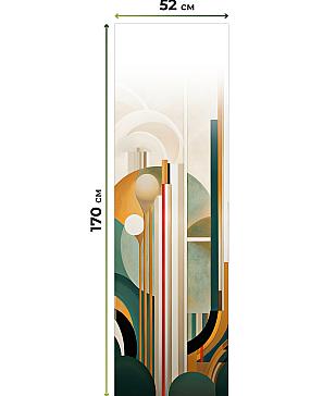 Рулонная штора. Изумруд. ширина 52см.