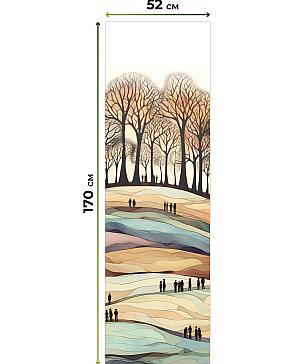 Рулонная штора.Парк. ширина 52см.