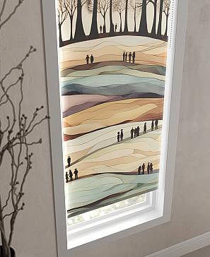 Рулонная штора.Парк. ширина 52см.