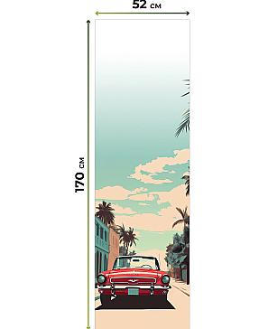 Рулонная штора.Ретро. ширина 52см.