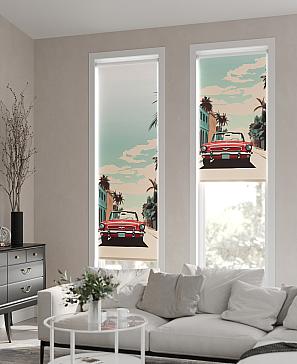 Рулонная штора.Ретро. ширина 52см.