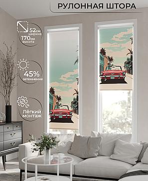 Рулонная штора «Ретро. ширина 52 см» | фото