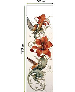 Рулонная штора.Лили. ширина 52см.