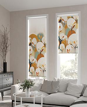 Рулонная штора.Отоно. ширина 52см.