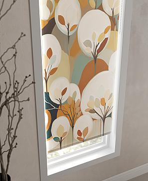 Рулонная штора.Отоно. ширина 52см.