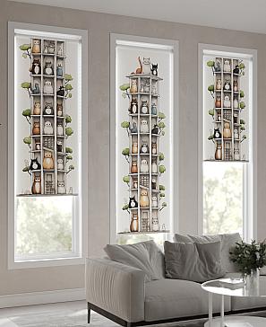 Рулонная штора.Татуи. ширина 52см.