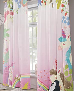 Комплект штор «Единорожка (розовый)» | фото 3